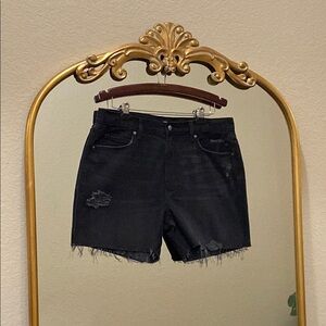 Old navy Distressed Black Denim Shorts Size 12